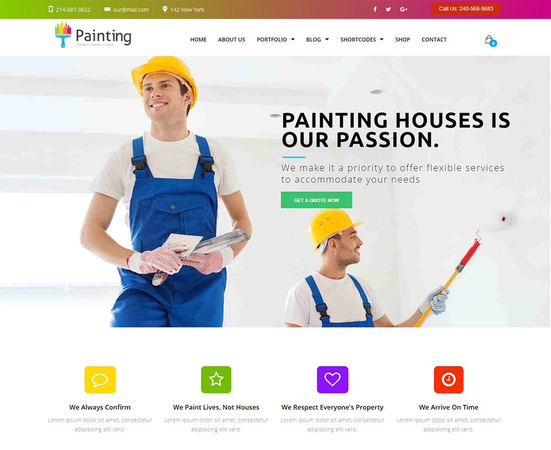 Painting WordPress Themes for Painters