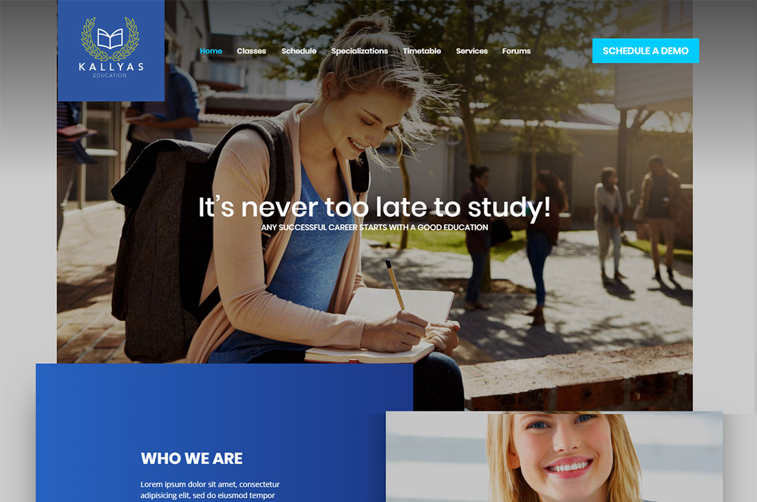kallyas elementary school WordPress theme