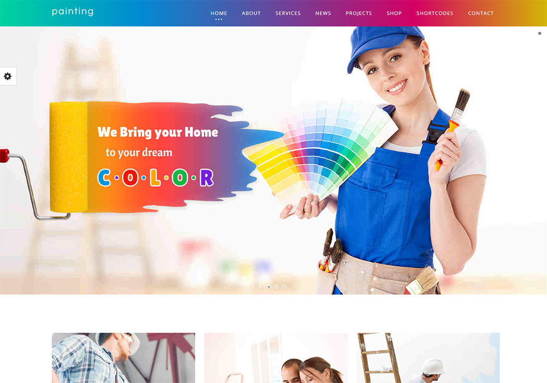 Paint WordPress Themes for Painters