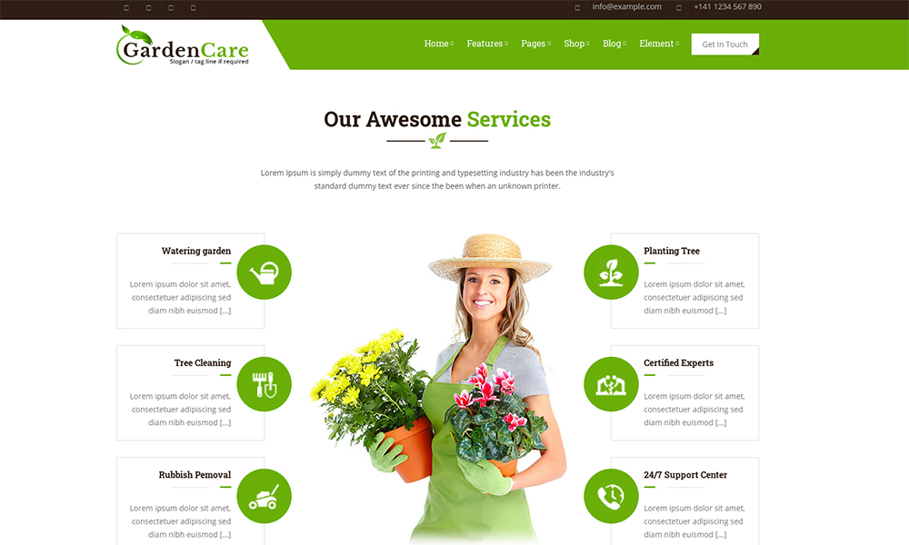 GardenCare - Gardening For Flowers, Fruits, Vegetable Planting & Landscaping Website Template