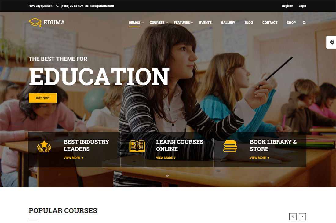 education wp elementary school WordPress theme