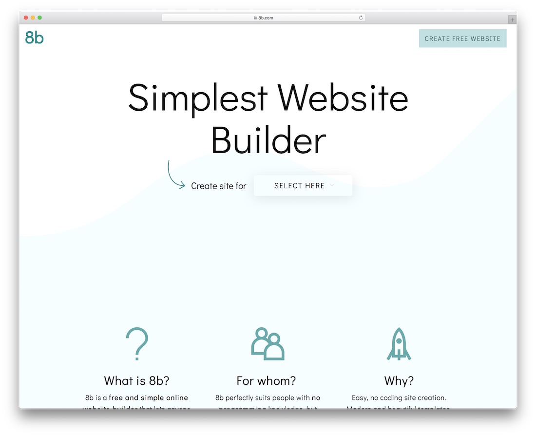 8b community website builder