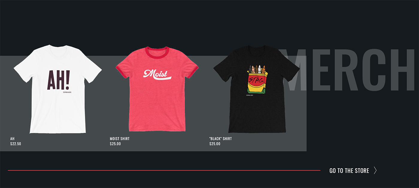 Sell merchandise on your actor website to earn extra income