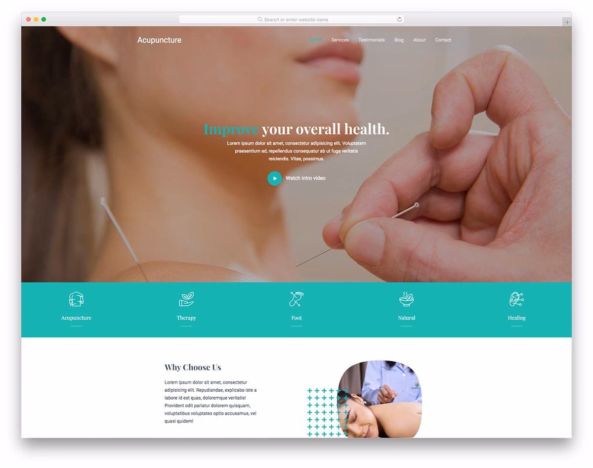 Acupuncture Free Template