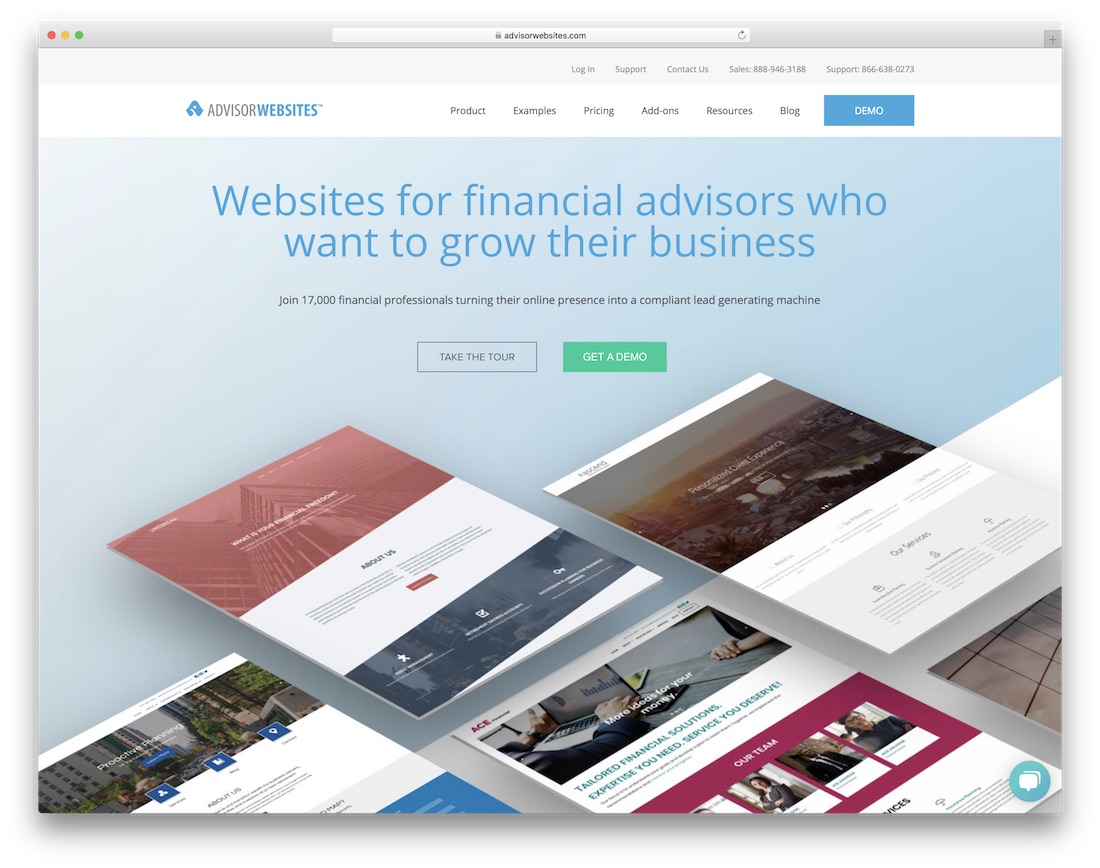 advisorwebsites insurance website builder
