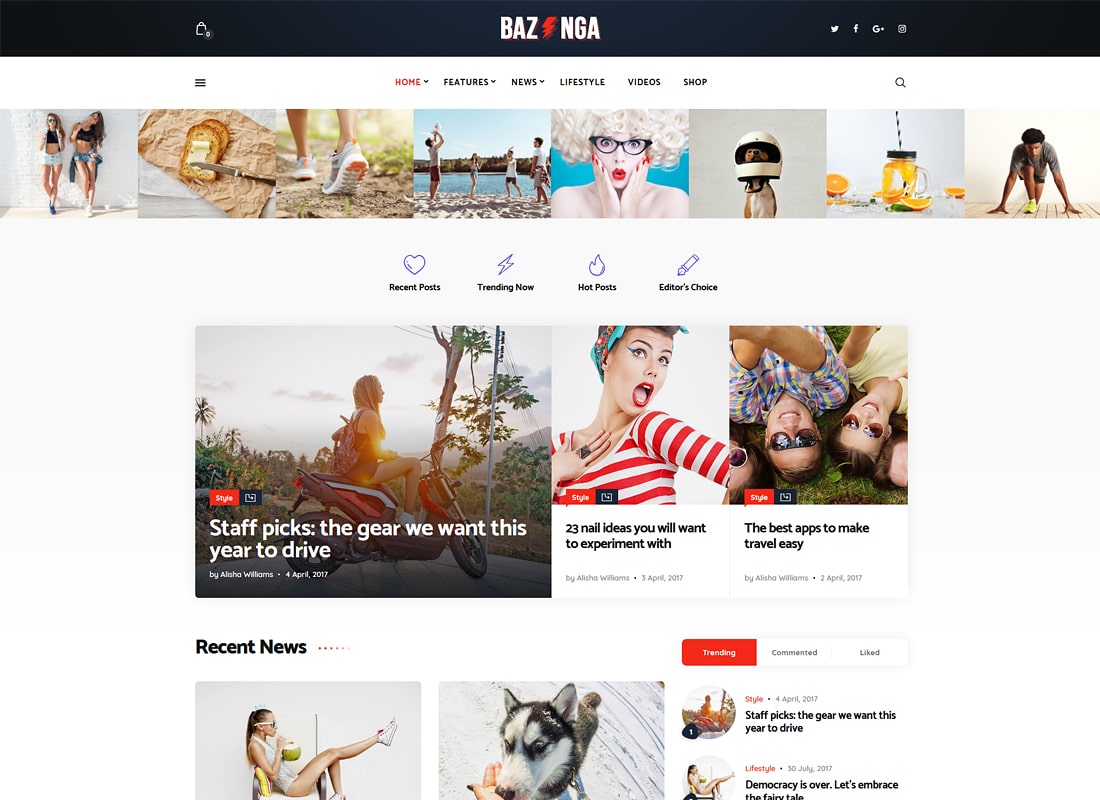 Bazinga | Magazine & Viral Blog WordPress Theme