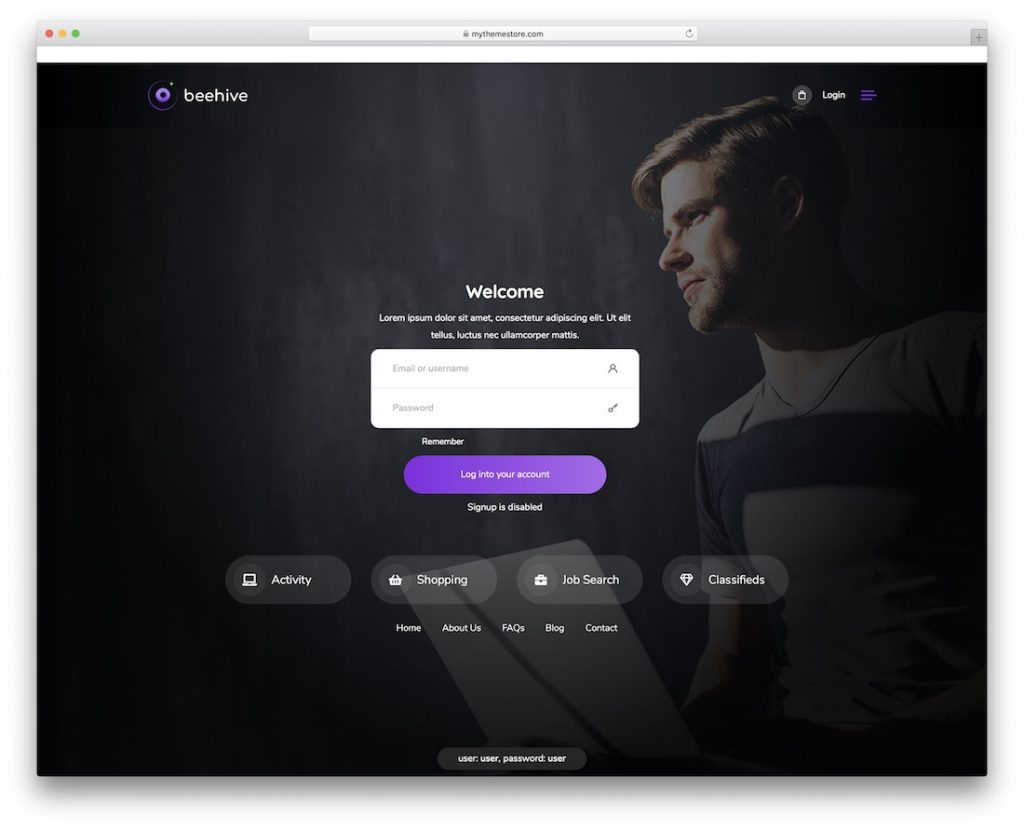 beehive buddypress wordpress theme