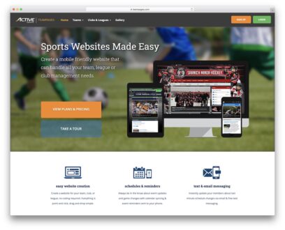 sports website builders