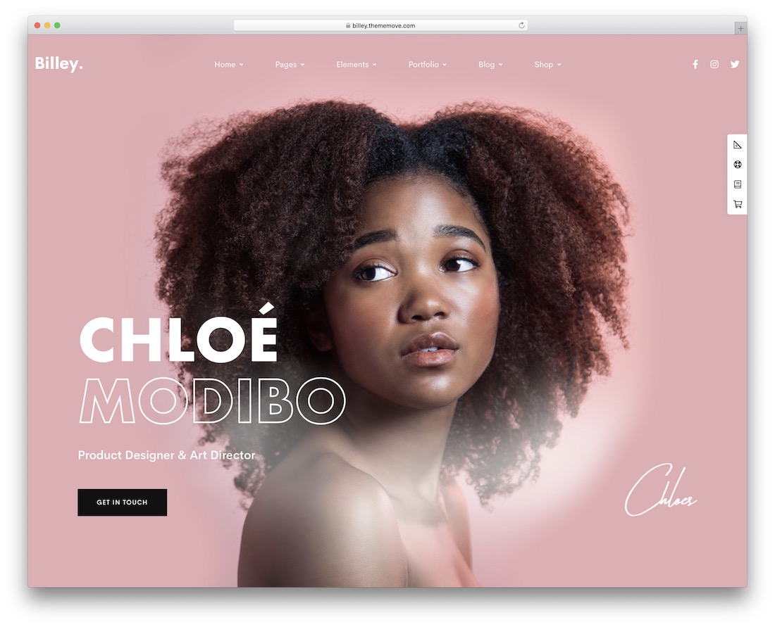 billey cool website design