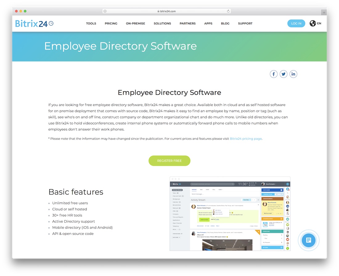 bitrix24 directory website builder
