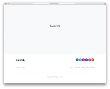 bootstrap footer 03