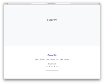 bootstrap footer 09