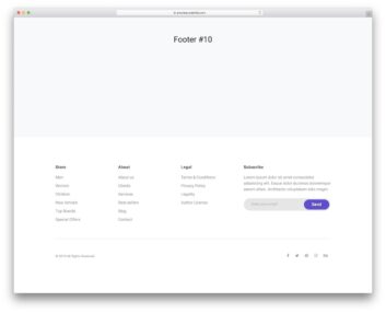bootstrap footer 10