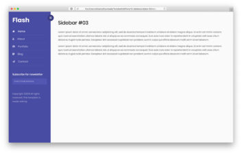 Bootstrap Sidebar V03