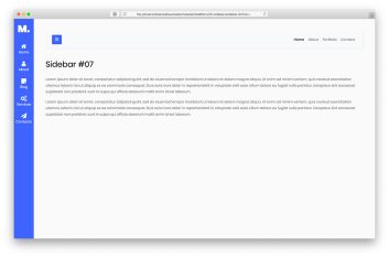 Bootstrap Sidebar V07