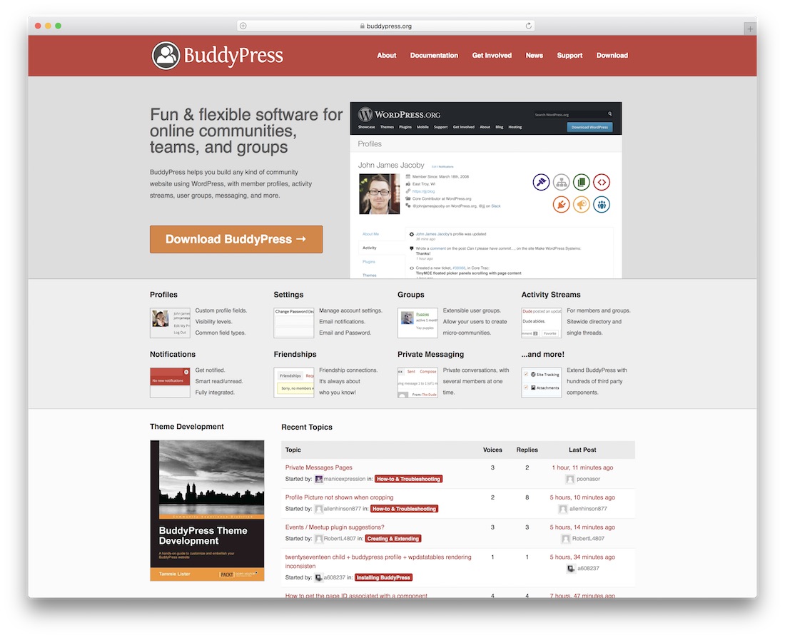 buddypress community website builder