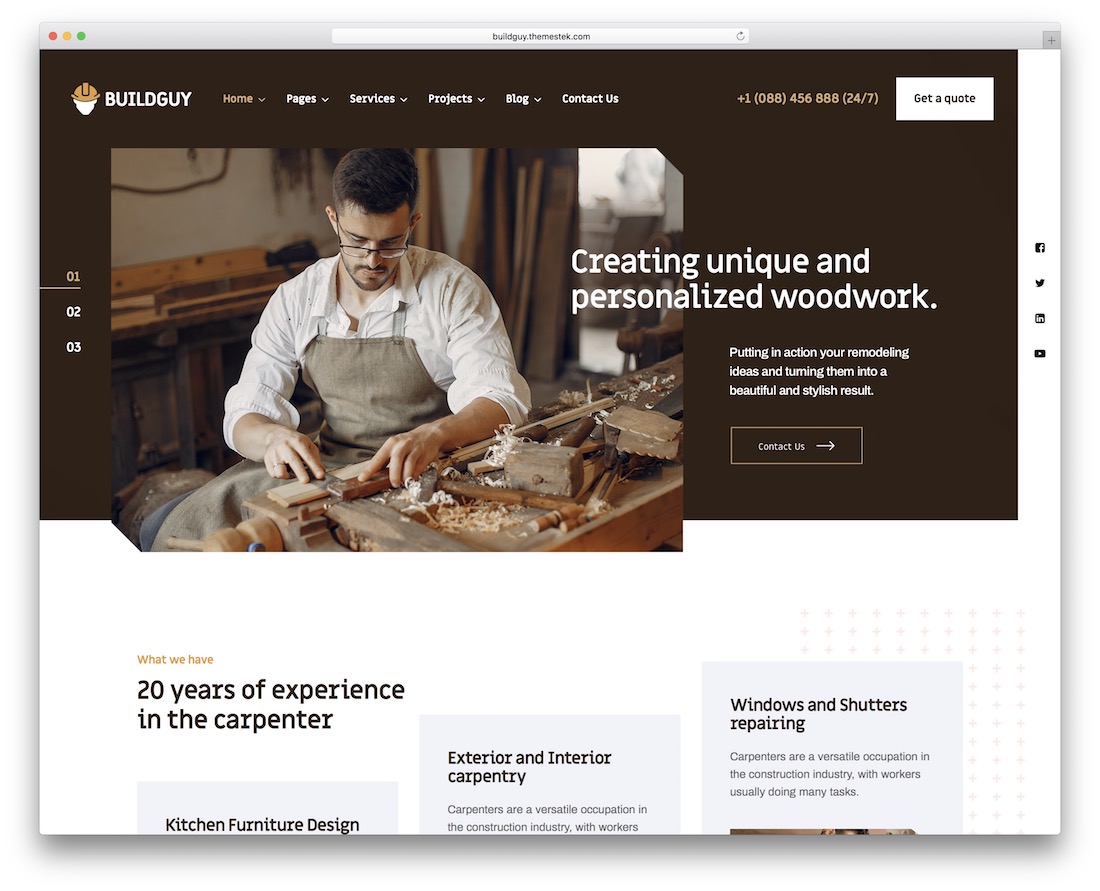 buildguy handyman wordpress theme