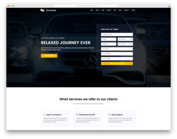 Car Rental free template