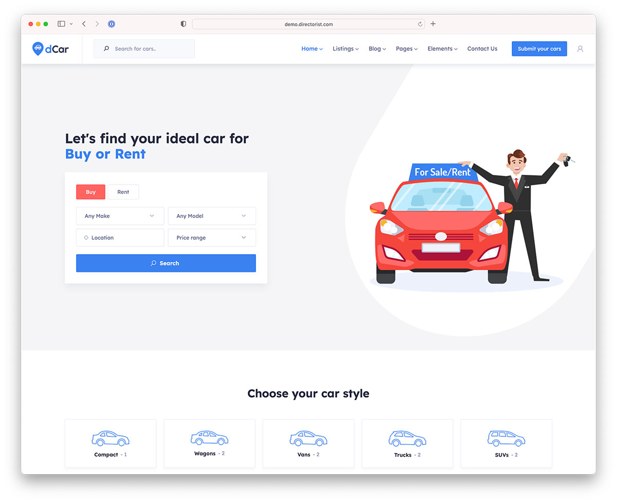 Directorist - classified ads WordPress plugin for car sales