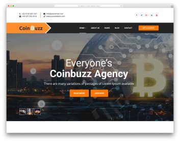 coinbuzz free template
