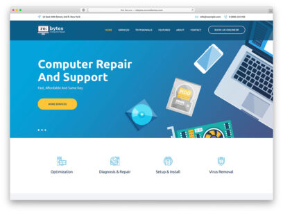 Computer Repair WordPress Themes