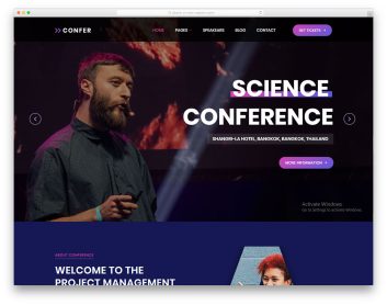 confer free template