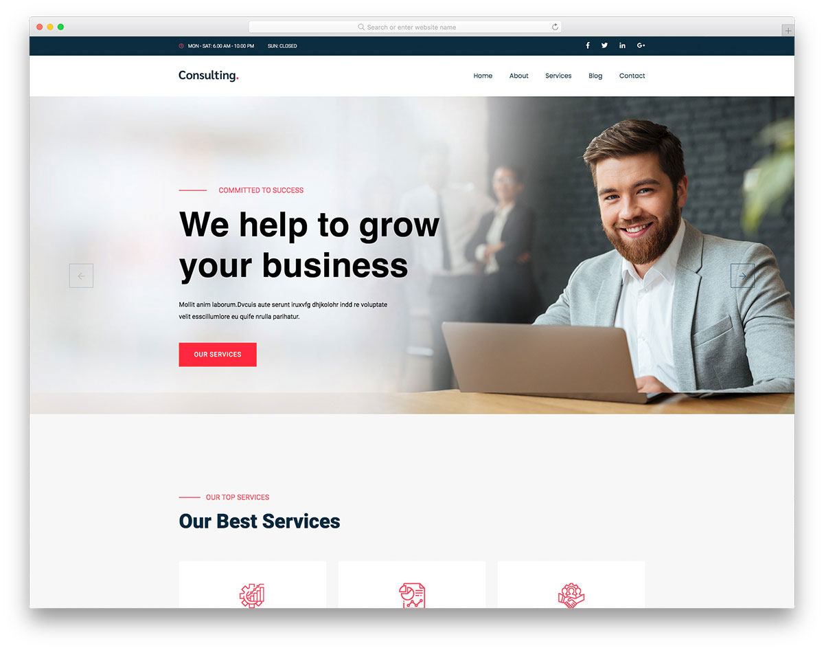 Consultingbiz Free Template