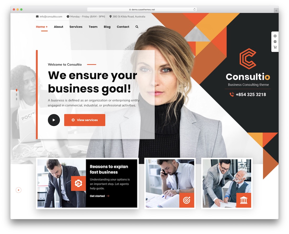 consultio business website template