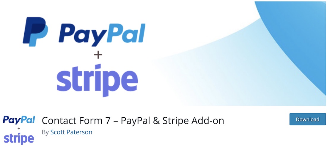 contact-form-7 paypal add-on wordpress plugin
