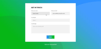 Contact Form v11 template preview