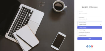 Contact Form v18 template preview