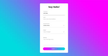 Contact Form v4 template preview