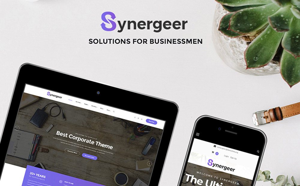 Synergeer - Corporate WordPress Theme