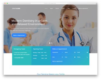 Dentacare template preview