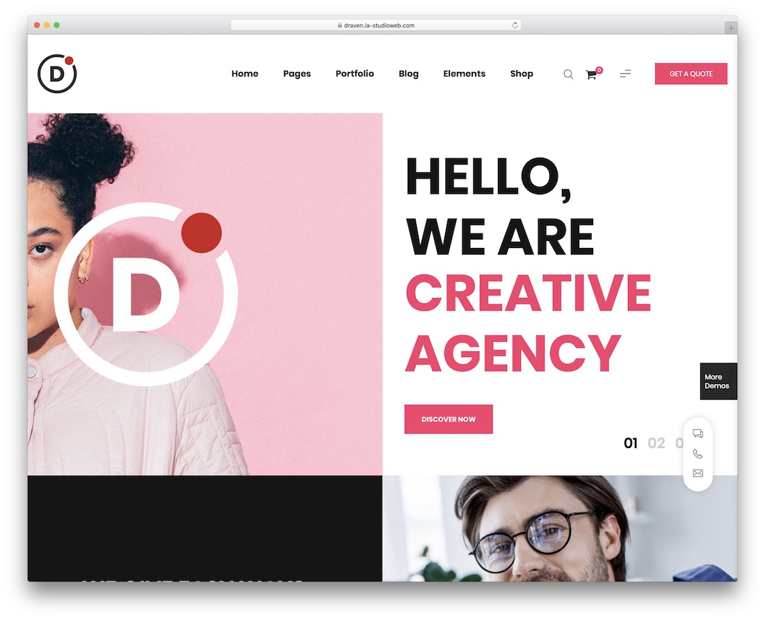 draven accessible wordpress theme