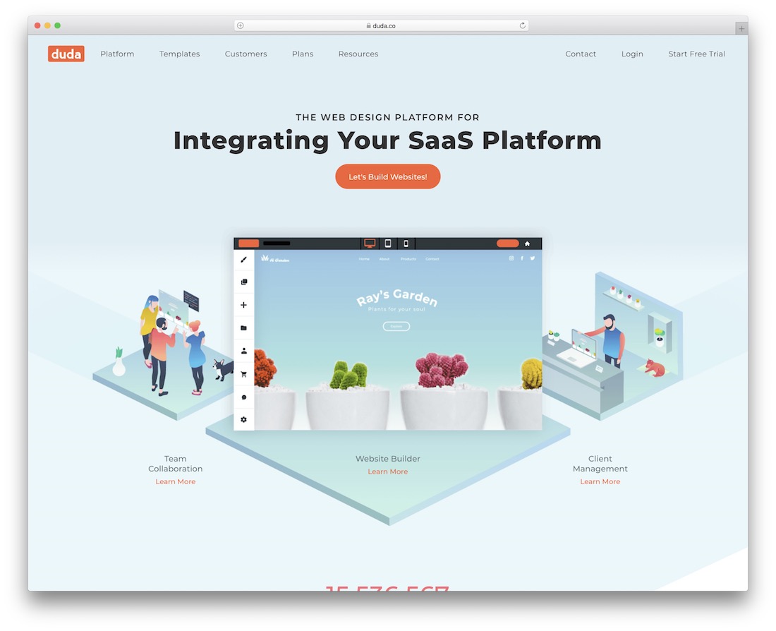 duda small business website builder