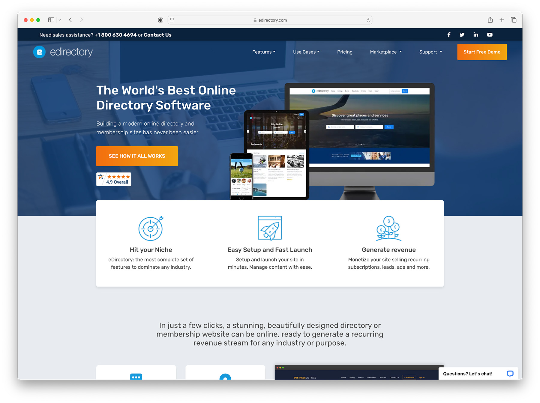 eDirectory - popular online. directory software