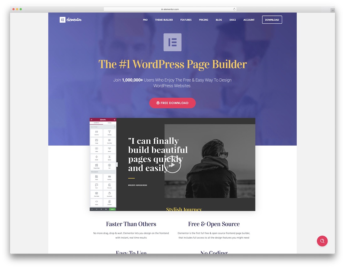 elementor insurance website builder