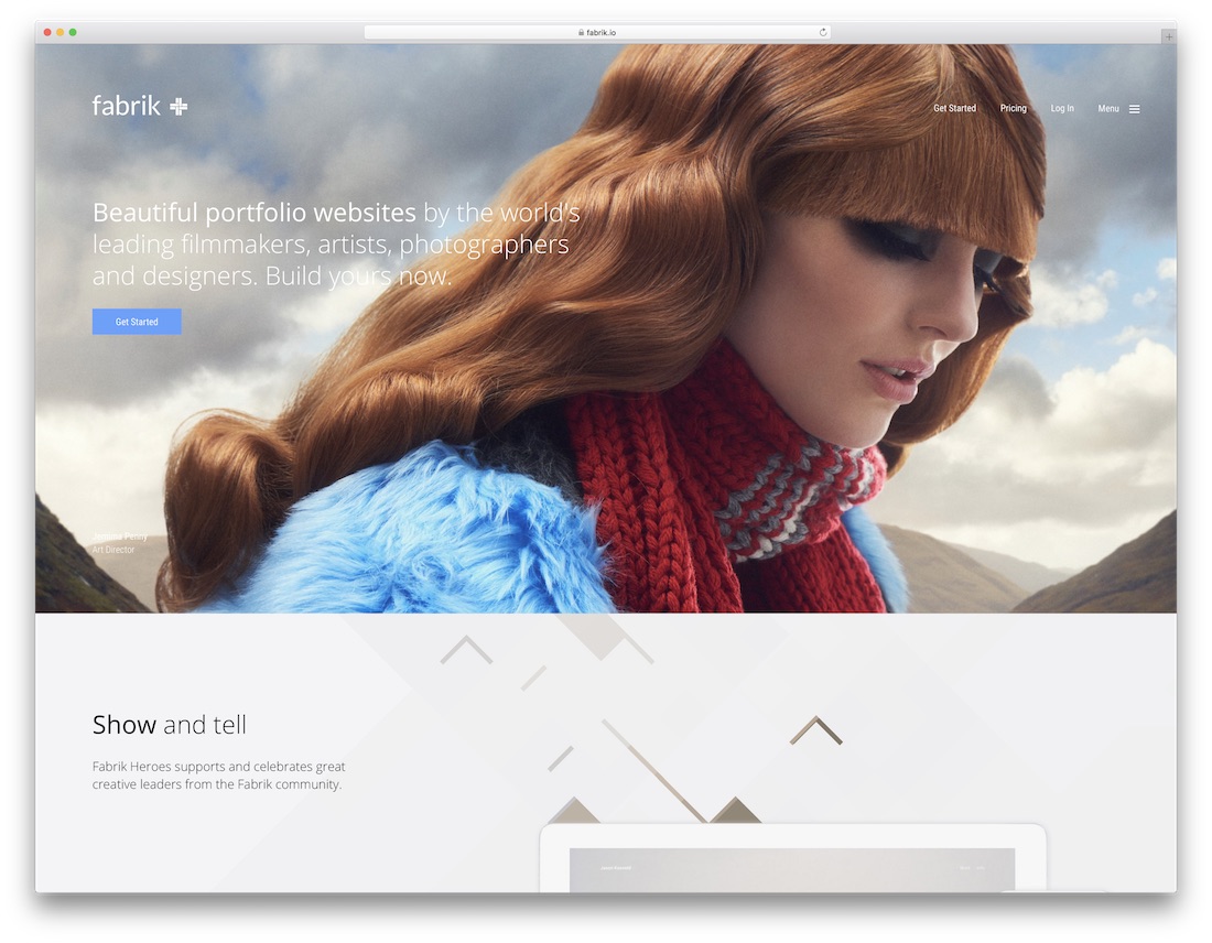 fabrik best website builder for photographers