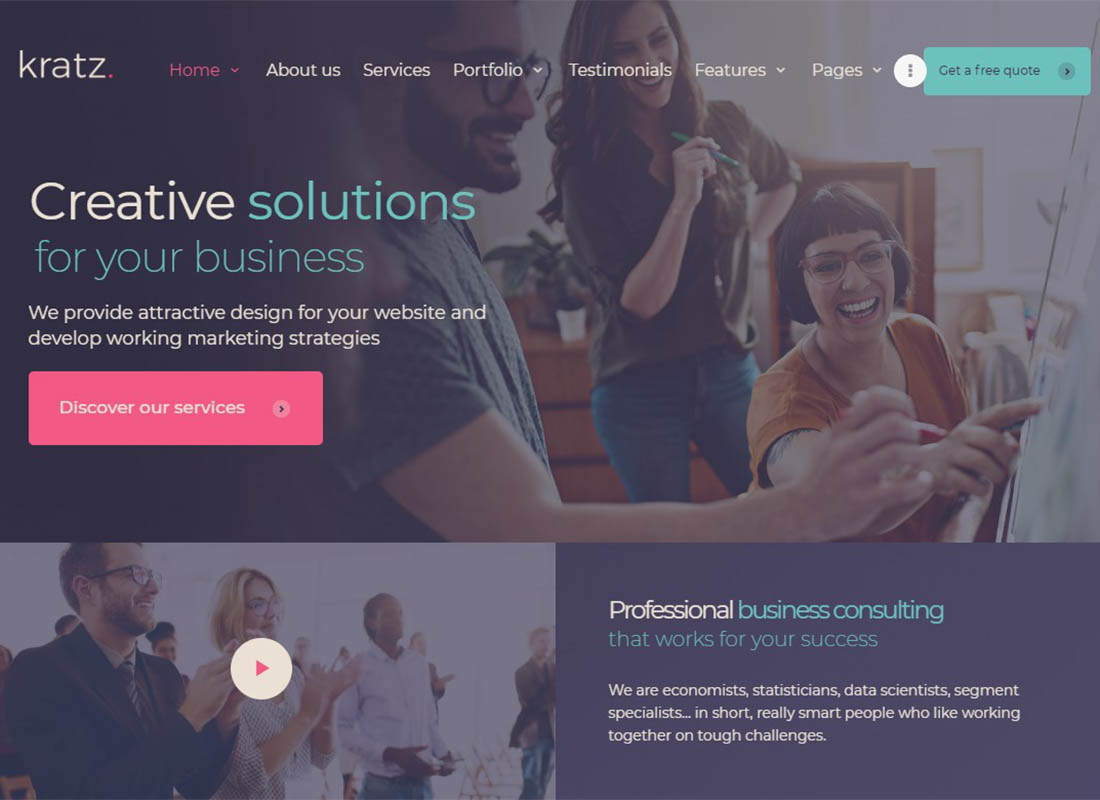 Kratz | Digital Agency WordPress Theme