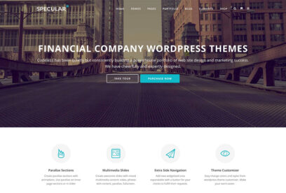 financial company WordPress themes