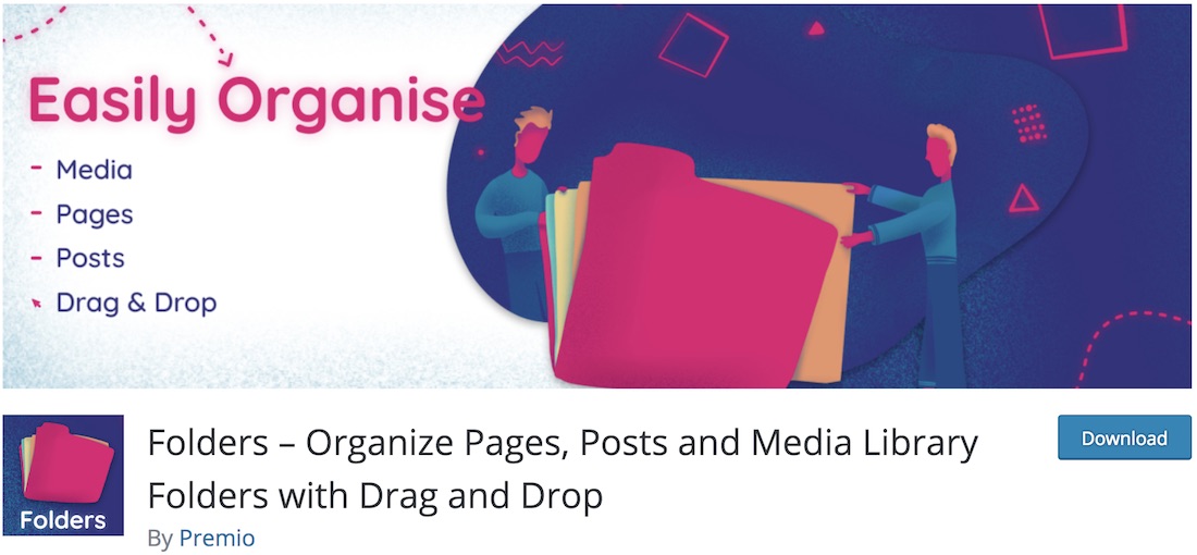 folders wordpress media library management plugin