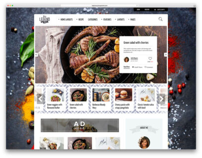 food WordPress themes