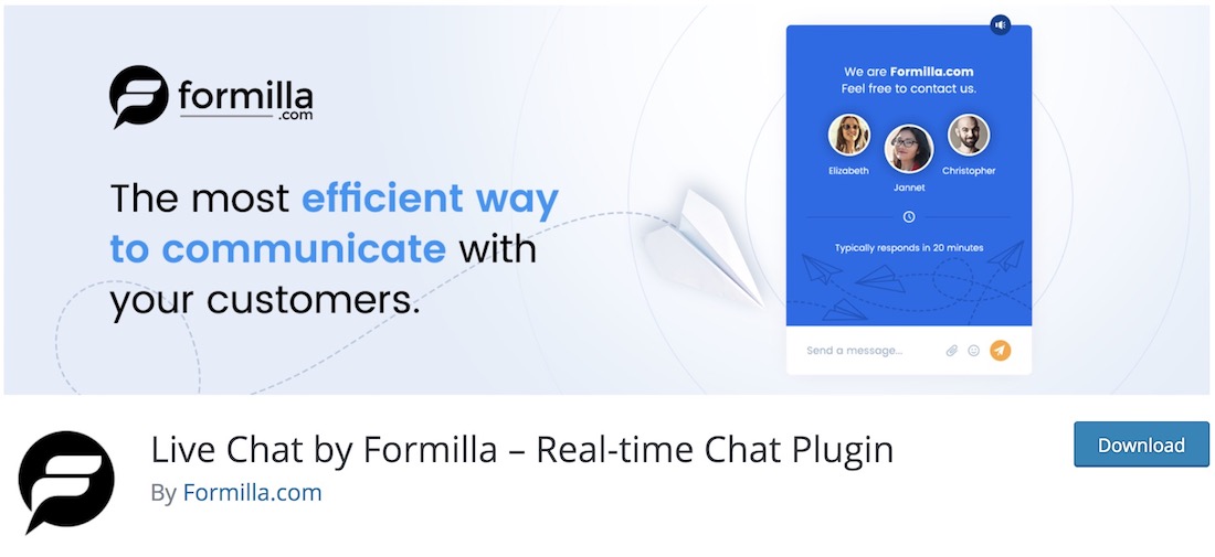 formilla customer service support plugin for wordpress