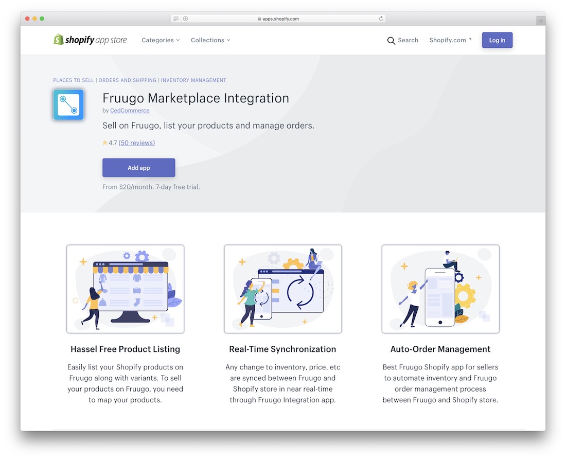 fruugo shopify marketplace app