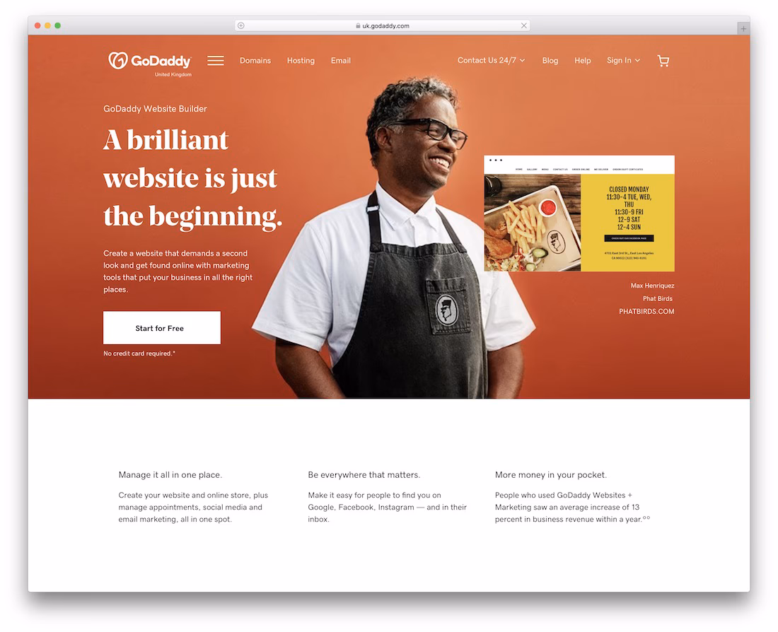 godaddy website builder for mac