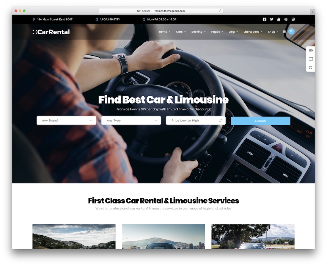 grand car rental taxi car rental service theme