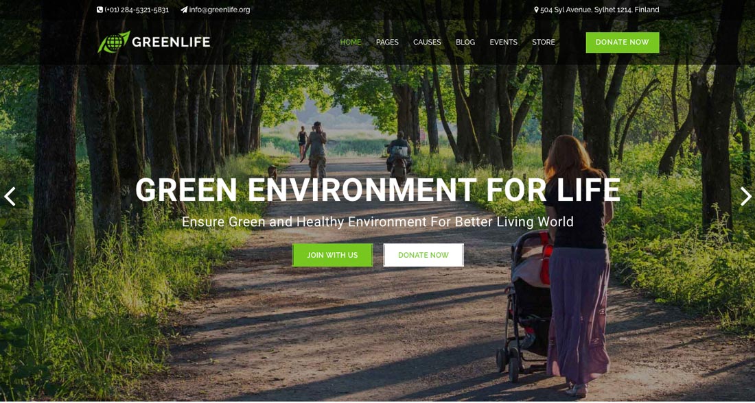premium nature wordpress theme