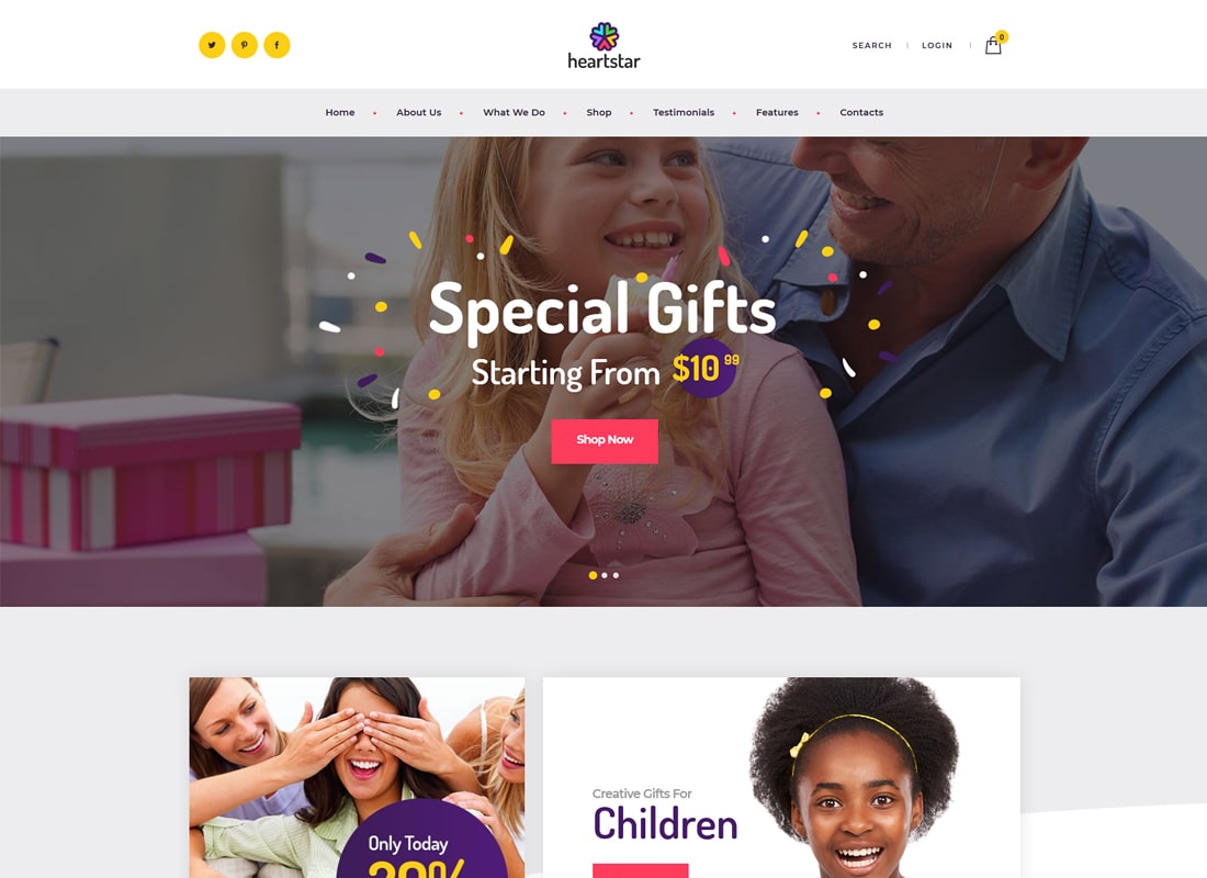 HeartStar | Gift Shop & Event WordPress Theme