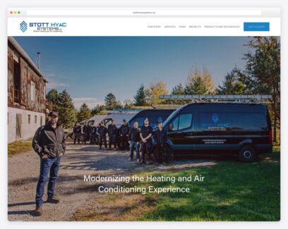Hvac company website examples